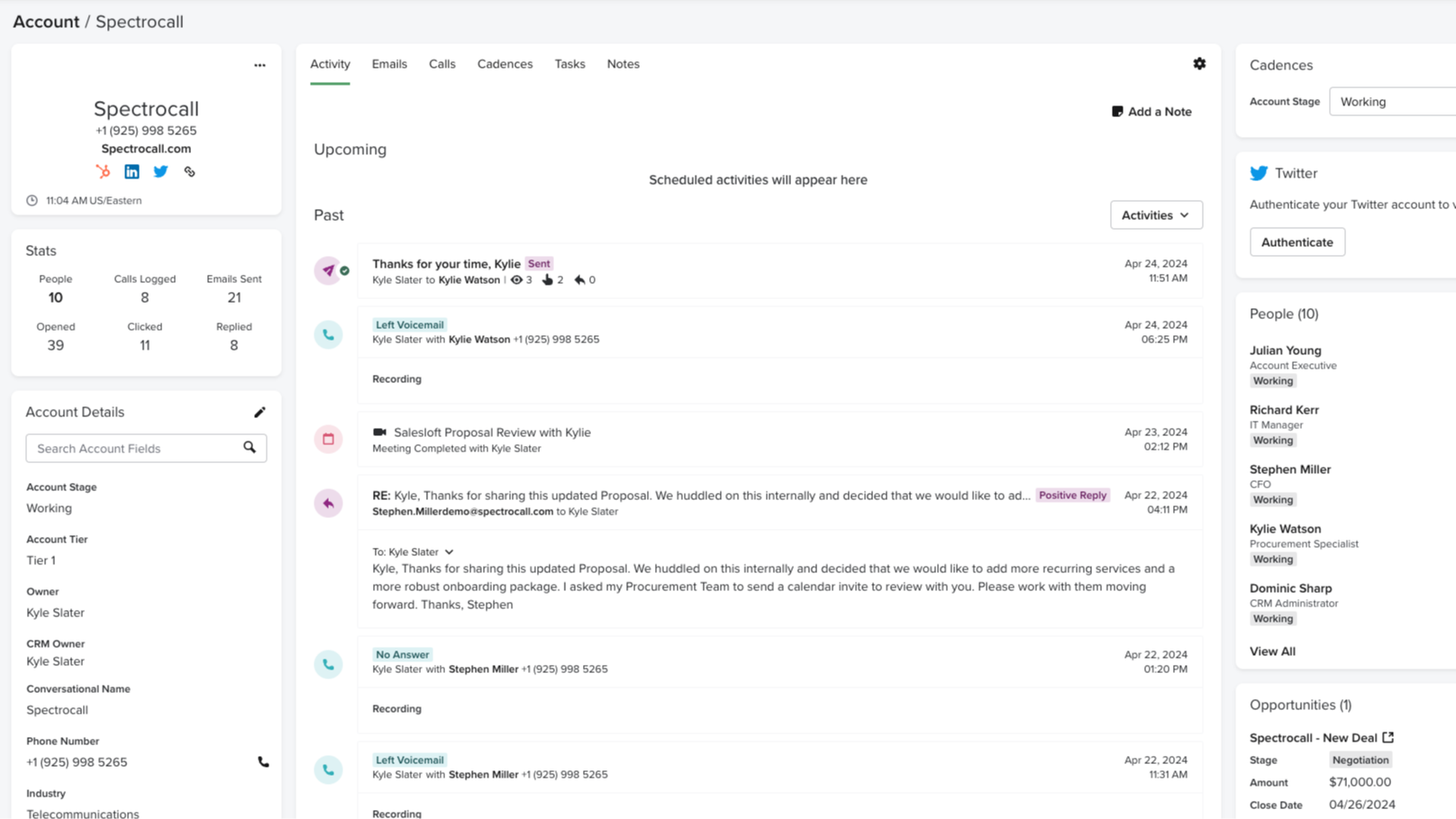 Automatically record Salesloft activities to HubSpot