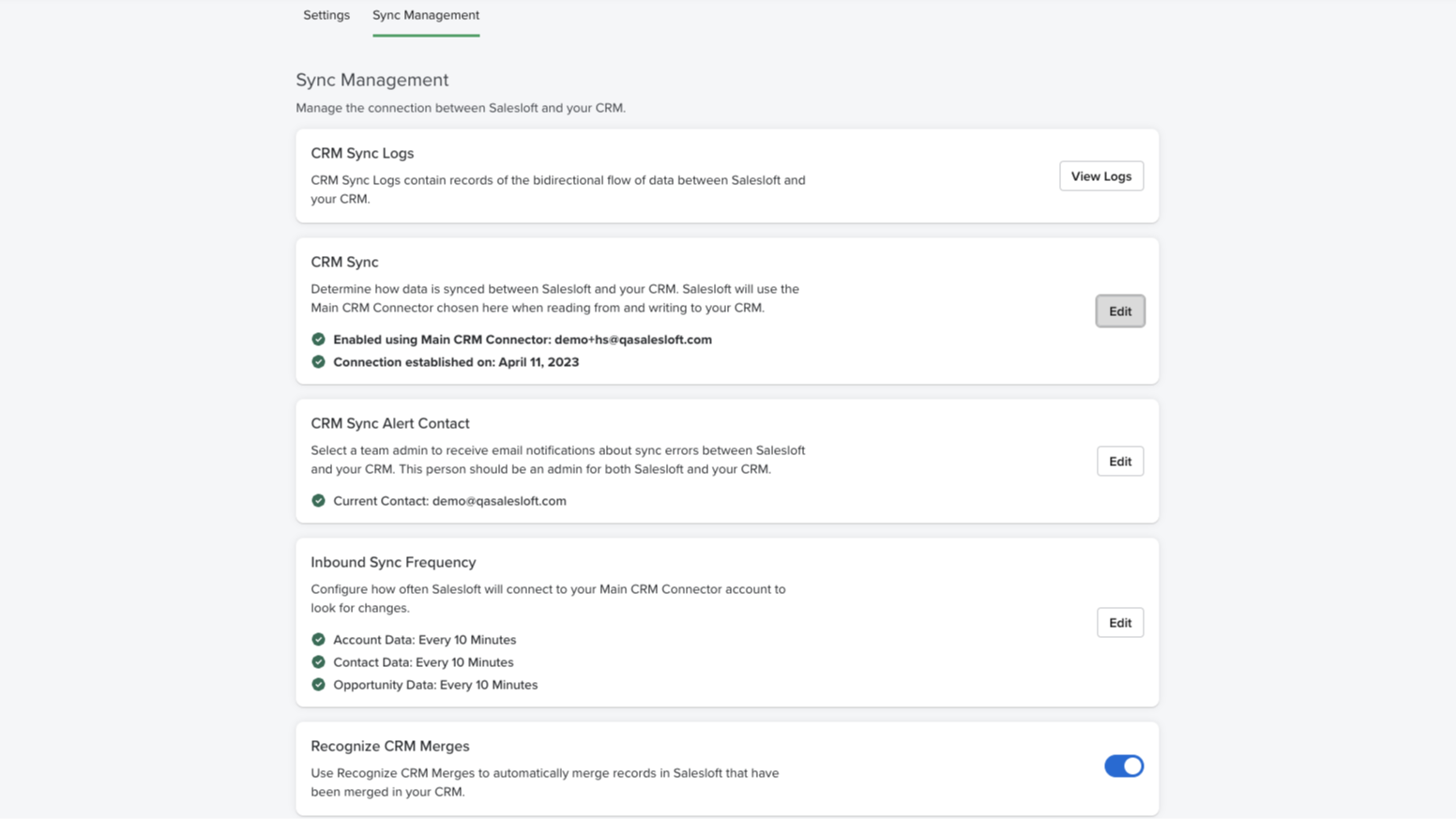 Real-time bidirectional sync